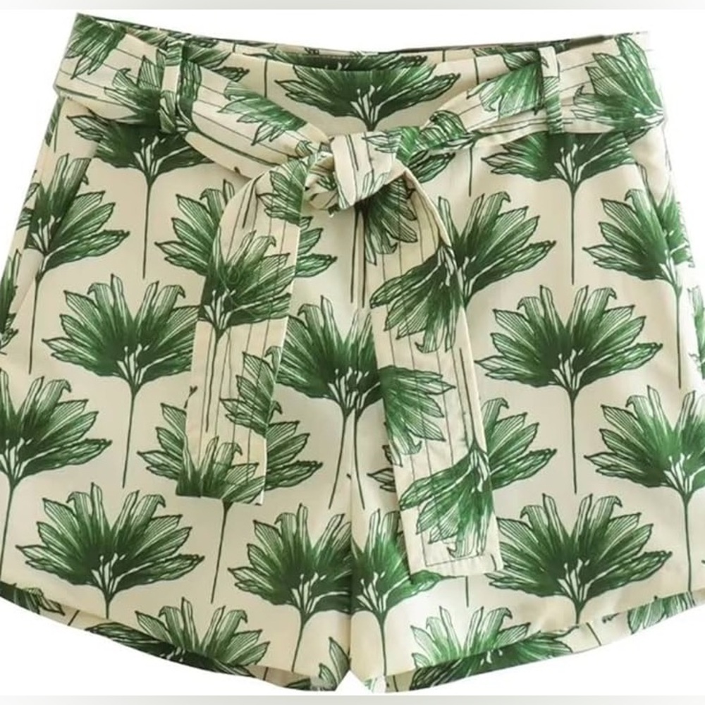 Zara printed beach shorts